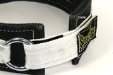 Spud 3 ply fit Deadlift Belt for Power Weight Lifting Cross Training WHITE BLACK