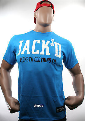 NEW Mens Jacked T SHIRT MONSTA Bodybuilding Wear JACK'D T-Shirt Gym Clothing