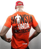NEW Mens Graphic Tee MONSTA Bodybuilding Wear UNDA CONSTRUCTION T Shirt Clothing