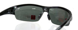 PUMA PU14705A Black Sport Wrap Semi-rimless Polarized Sunglasses GreyLens UNISEX