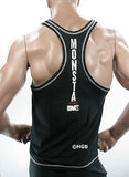NEW Mens Workout MONSTA Bodybuilding Wear PAIN Racerback Tank Top Gym Clothing