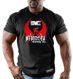 NEW Mens T SHIRT MONSTA Bodybuilding Wear WARRIOR BLACK T-Shirt Gym Clothing