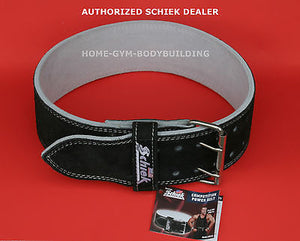NEW Schiek L6010 Powerlifting Competition Power Belt Suede Leather Black All Sz
