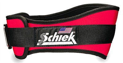 NEW Schiek Model 2006 Nylon Red Weightlifting Belt Patented Velcro closure NWT