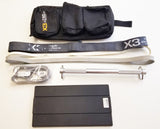 X3 Bar | Foot Plate | Travel Case | 4 Bands | Workout Band System Jaquish Biomedical